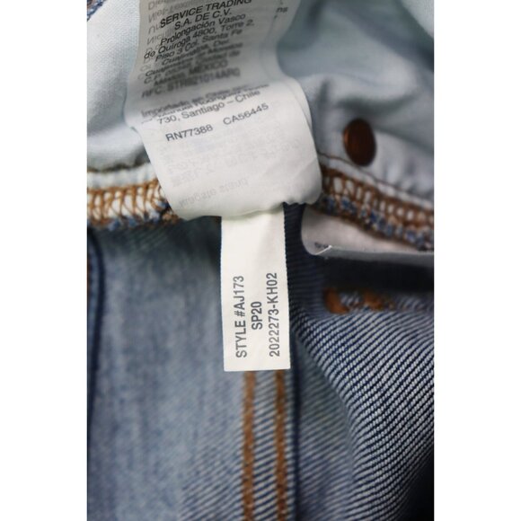 Madewell 9" Mid-Rise Skinny Crop Jeans Sz 23 Button-Front Tencel Denim Edition - Picture 6 of 10